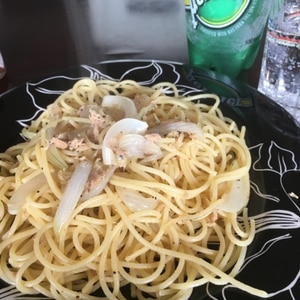 ツナ缶で簡単♪ツナのオイルパスタ～バター醤油味～